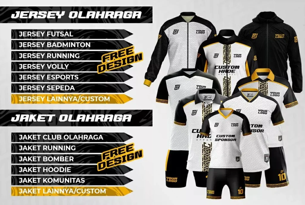 Customhade Produsen jersey Printing Sublim